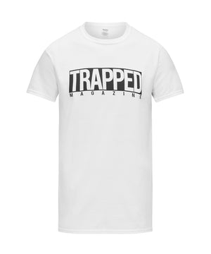 Trapped Magazine Classic Box Logo Tee - White