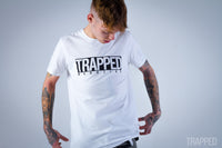 Trapped Magazine Classic Box Logo Tee - White