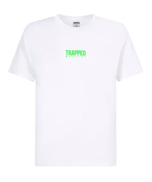 Slime Green Small Logo T-shirt - White